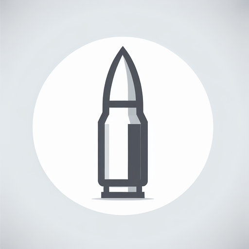 White_bullet_icon.
Single Game Texture. In-Game asset. 2d. Blank background. High contrast. No shadows.
