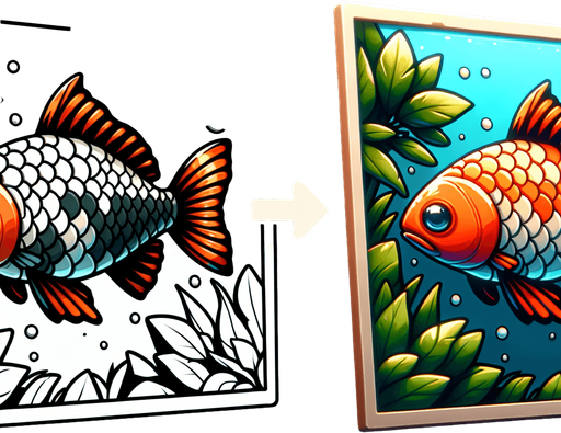 fish.
Single Game Texture.  In-Game asset.  2d.  Blank background.  High contrast.  No shadows