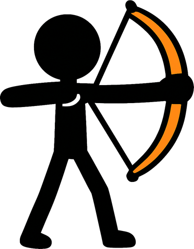 Cöp adam elinda yay olsun.
In-Game asset.  2d.  High contrast.  No shadows