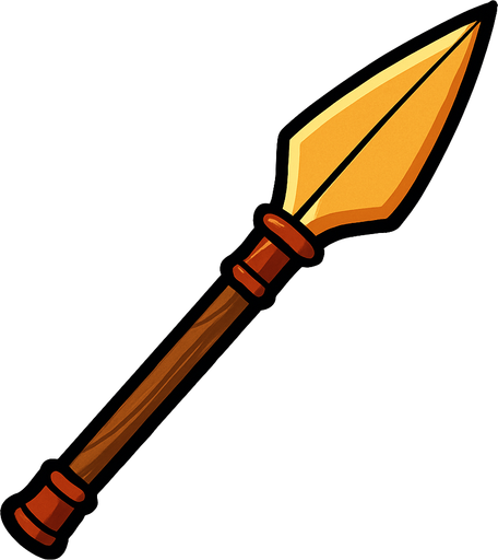 Mızrak.
In-Game asset.  2d.  High contrast.  No shadows