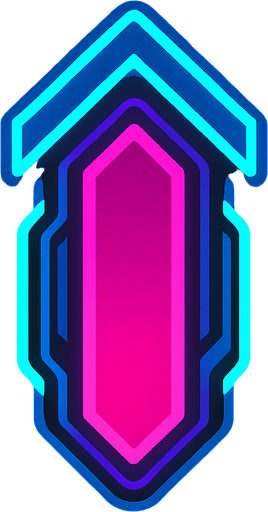 Cyberpunk style tap note for music rhythm game.
In-Game asset.  2d.  High contrast.  No shadows