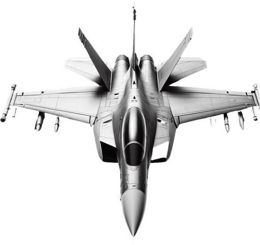 fighter plane.
Single Game Texture. In-Game asset. 2d. Blank background. High contrast. No shadows.
