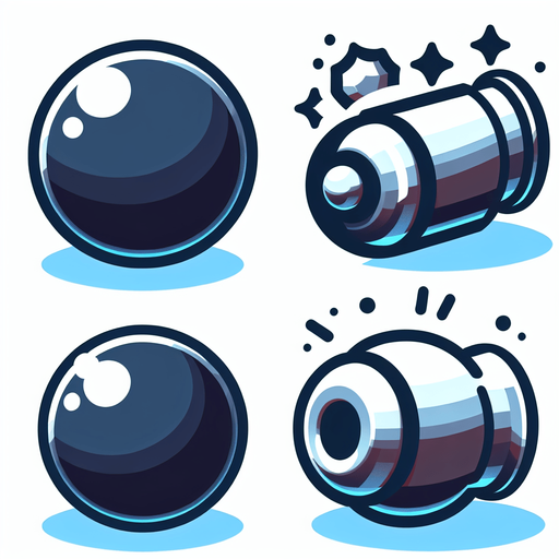 cannonball.
Single Game Texture. In-Game asset. 2d. Blank background. High contrast. No shadows.