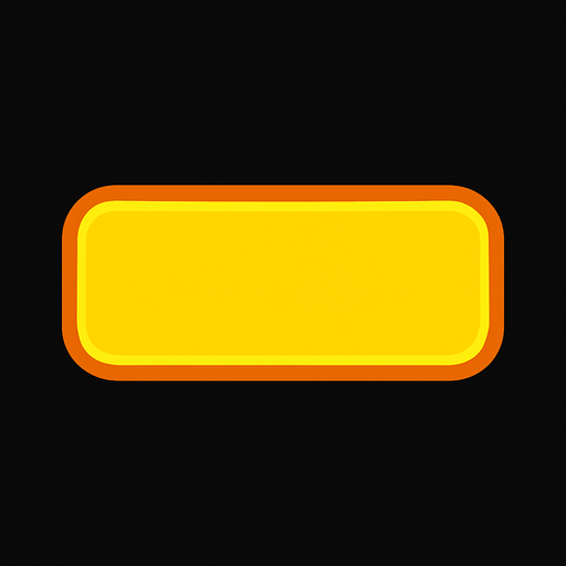 Bana bir adet sarı bir buton yap.
In-Game asset.  2d.  High contrast.  No shadows