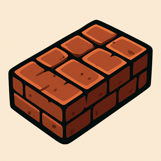 Brick.
In-Game asset.  2d.  High contrast.  No shadows