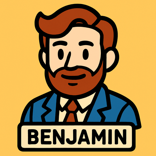 Benjamin.
In-Game asset.  2d.  High contrast.  No shadows