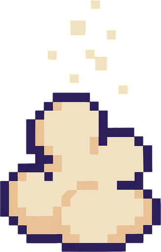 Disappear smoke pixel.
In-Game asset.  2d.  High contrast.  No shadows