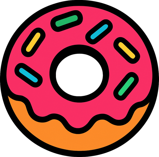 donat.
In-Game asset.  2d.  High contrast.  No shadows
