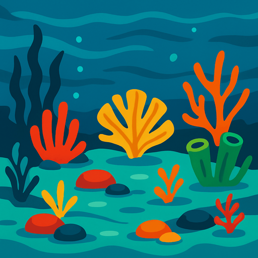 image of the ocean bottom.
In-Game asset.  2d.  High contrast.  No shadows