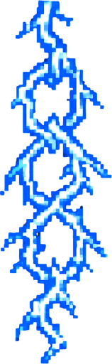 30x30 lightning chain.
In-Game asset.  2d.  High contrast.  No shadows