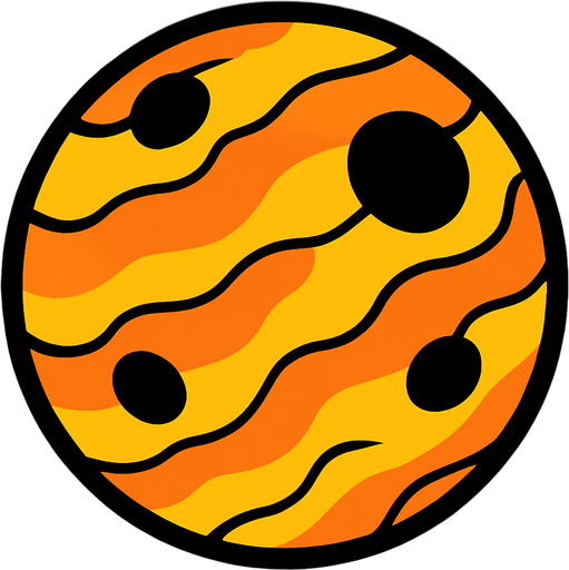 Gezegen.
In-Game asset.  High contrast.  No shadows. 2D