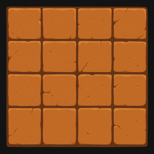 Düz sade kare duvar.
In-Game asset.  2d.  High contrast.  No shadows