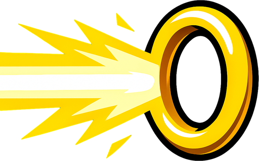 beam to sonic's ring.
In-Game asset.  High contrast.  No shadows