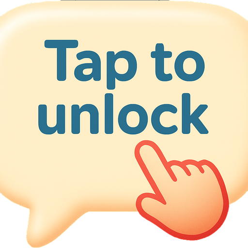 Change text to "Tap to unlock"