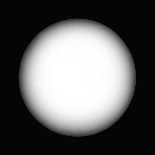 A white circle with a lightening gradient towards the edge..
Single Game Texture.  In-Game asset.  2d.  Blank background.  High contrast.  No shadows