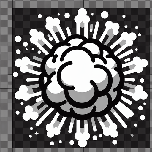 explosion particle
Single Game Texture. In-Game asset. 2d. Blank background. High contrast. No shadows.