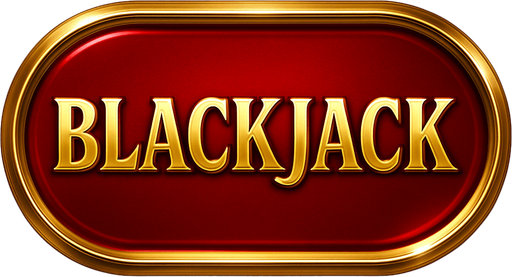 Crea un asset visual de botón ovalado/rectangular para 'BLACKJACK' en el menú principal.

Diseño:

Texto 'BLACKJACK' en tipografía de casino, centrado.

Color base rojo rubí, verde esmeralda o azul zafiro profundo (metálico/pulido).

Borde grueso y brillante dorado o plateado.

Efecto de relieve/biselado y brillo sutil.

Fondo transparente.

Objetivo: Botón lujoso, prominente y que invite al juego..
In-Game asset.  2d.  High contrast.  No shadows