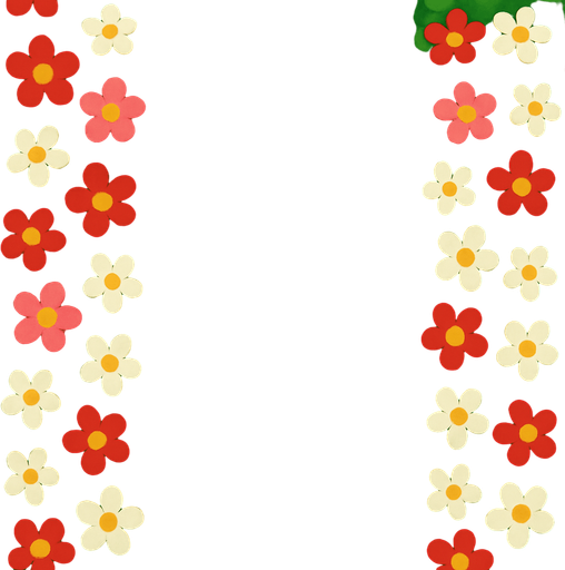 Agrega unas flores sobre los arbustos.