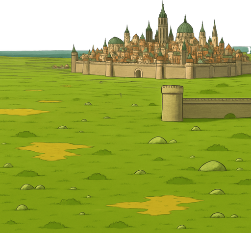 sağ üstteki şehrin grafik açısından boyutunu çok değiştirmeden belki sadece biraz  daha uzaktan bakar gibi ama çok daha gelişmiş bir şehre dönüştürür müsün