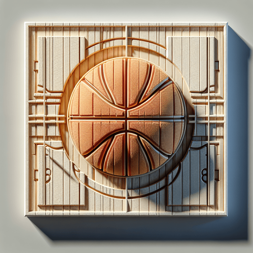 Basketball.
Single Game Texture. In-Game asset. 3D. Full background. High contrast. 
Yes shadows.