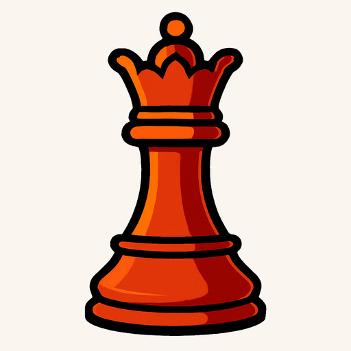 Satranç veziri.
In-Game asset.  2d.  High contrast.  No shadows