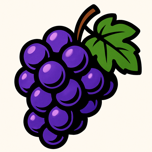 Üzüm.
In-Game asset.  2d.  High contrast.  No shadows