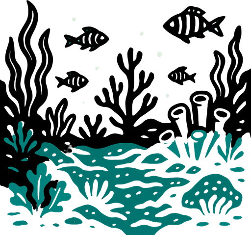 image of the ocean bottom.
In-Game asset.  2d.  High contrast.  No shadows