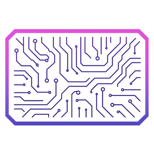 UI panel. wide. neon pink and purple border. dark purple and navy filled circuitry interior. cyberpunk. 45 degree corners..
In-Game asset.  2d.  High contrast.  No shadows