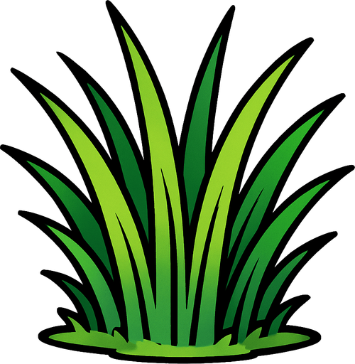 çim.
In-Game asset.  2d.  High contrast.  No shadows