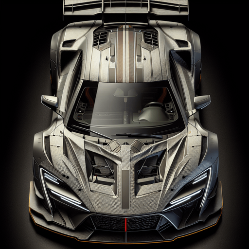 Carro visto desde arriba.
Single Game Texture.  In-Game asset