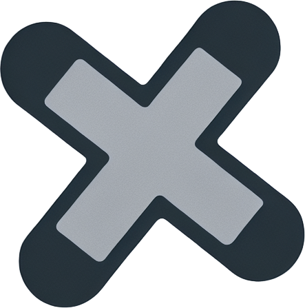 grey cancel icon.
UI