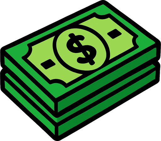 do it a try money.
In-Game asset.  2d.  High contrast.  No shadows