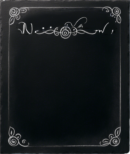 "NOVICE BLEND" handwritten in chalk