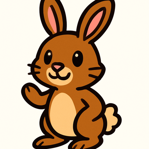 conejo.
In-Game asset.  2d.  High contrast.  No shadows