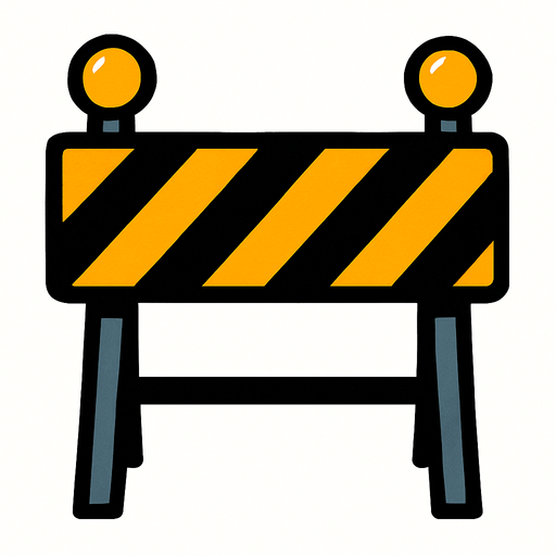 bariyer.
In-Game asset.  2d.  High contrast.  No shadows