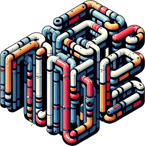 Text "Maze" written with pipe.

2020's mobile games style