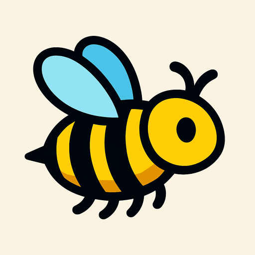 2d side scroller bee.
In-Game asset.  2d.  High contrast.  No shadows