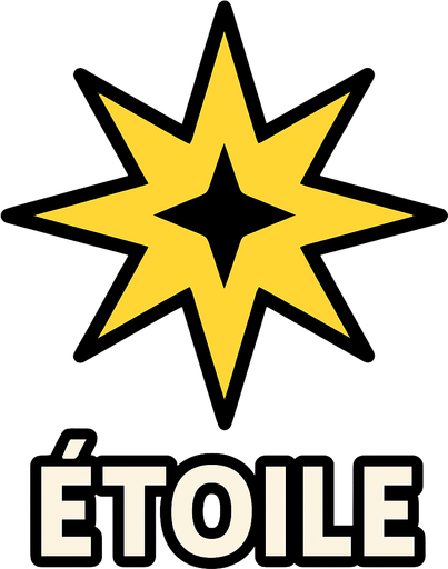 Étoile.
In-Game asset.  2d.  High contrast.  No shadows