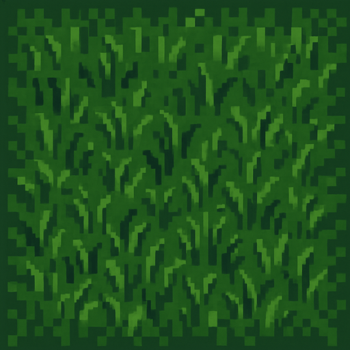 suelo de sesped oscuro de pixeles.
In-Game asset.  2d.  High contrast.  No shadows