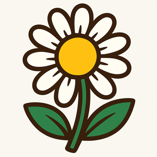 Daisy.
In-Game asset.  2d.  High contrast.  No shadows