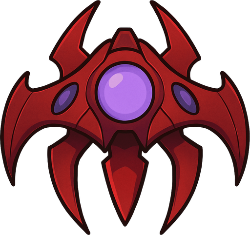 enemy space shape.
In-Game asset.  2d.  No shadows