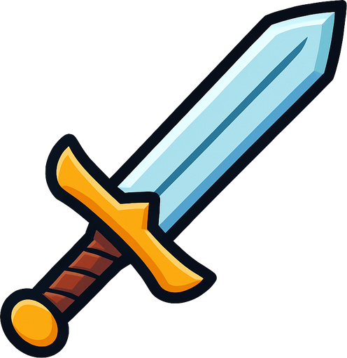 Kılıç.
In-Game asset.  2d.  High contrast.  No shadows