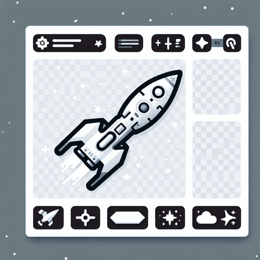 Uma nave virada para cima intergalactica, branca fundo png.
Single Game Texture. In-Game asset. 2d. Blank background. High contrast. No shadows.