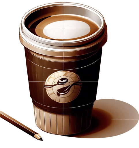 Remove extra details. Only include the coffee cup.