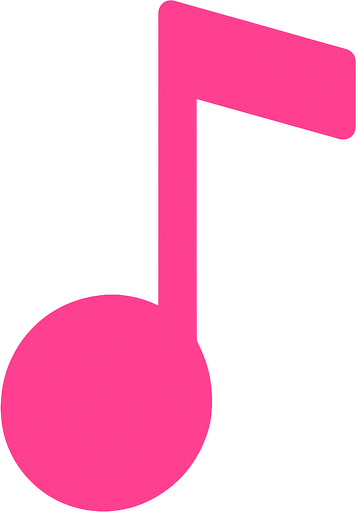 2d golgesiz pembe bir do notasi olustur/.
In-Game asset.  2d.  High contrast.  No shadows