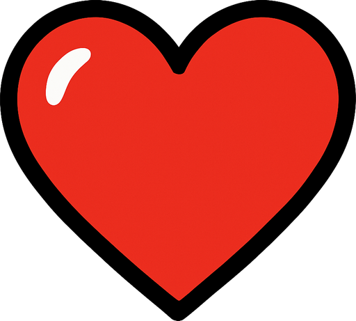 Petit coeur.
In-Game asset.  2d.  High contrast.  No shadows