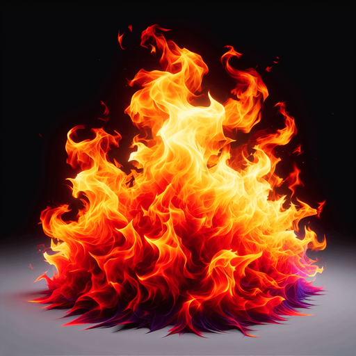 fire.
In-Game asset. 2d. Blank background. High contrast.