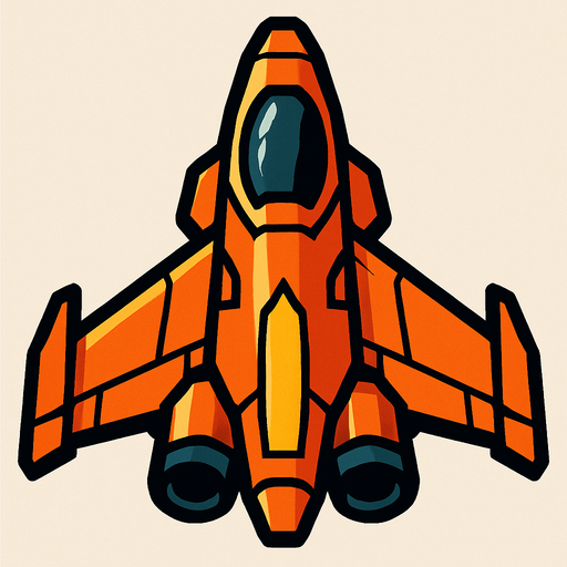 Space ship.
In-Game asset.  2d.  High contrast.  No shadows