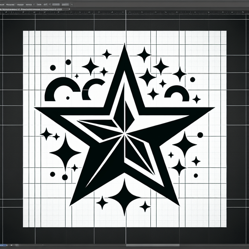 a single 2d star image.
Single Game Texture.  In-Game asset.  2d.  Blank background.  High contrast.  No shadows