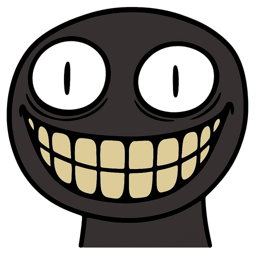 korkutucu bir gülümseme
. No background. Transparent background. Blank background. No shadows. 2d. In-Game asset. flat